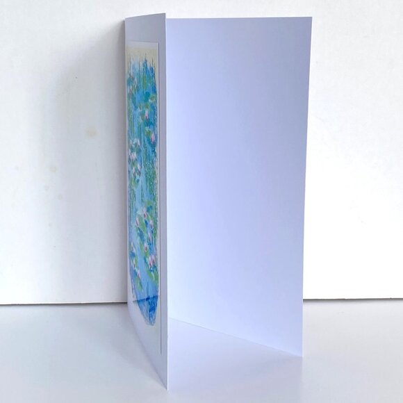 Lilies and Willows Art Print 5x7in Blank Greeting Card and Envelope All Occasion - Picture 2 of 4